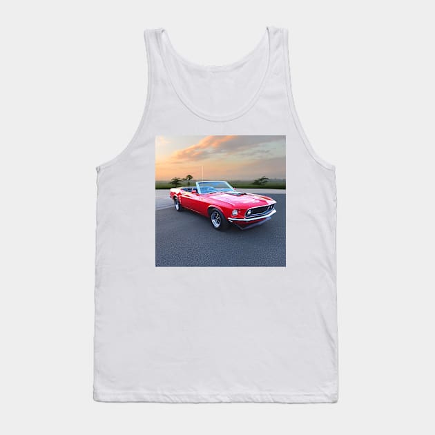 1969 Ford Mustang Tank Top by Burtney